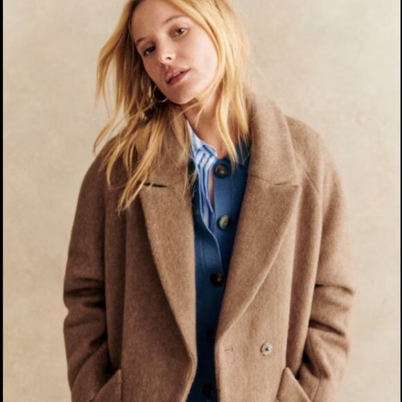 Sezane Andrew Coat - Hazelnut, Size 2, EU 34 - Picture 2 of 7